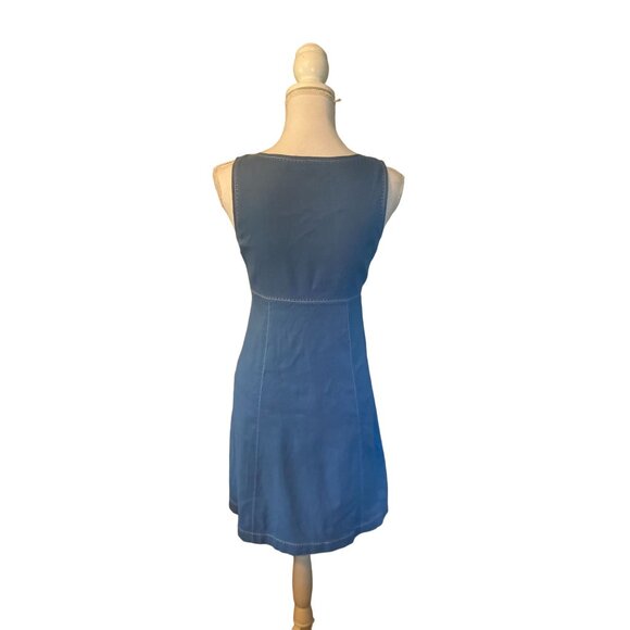 Elie Tahari Dress Womens XS Used Blue Linen Blend - Picture 4 of 16